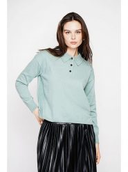 C& Jo Sweter w kolorze miętowym rozmiar: 40. Zielone swetry klasyczne damskie C& Jo, bez kołnierzyka. Za 121.99 zł.