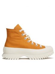 Converse Trampki Chuck Taylor All Star Lugged 2.0 Hi A06022C Żółty. Żółte trampki damskie Converse, bez wzorów, z materiału, bez zapięcia. Za 259.99 zł.