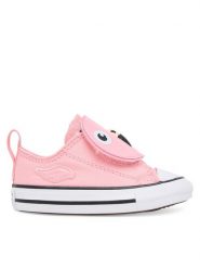 Converse Trampki Chuck Taylor All Star One Strap A11789C Różowy. Czerwone trampki dziewczęce Converse, bez wzorów, z materiału, bez zapięcia. Za 199.99 zł.