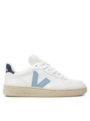 Veja Sneakersy V-10 VX0703111A Biały. Białe obuwie sportowe damskie Veja, ze skóry, bez zapięcia. Za 407.00 zł.