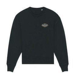 Bluza z kołnierzem typu Crewneck z lat 90. | Kolor Czarny | Rozmiar S | Carver. Czarne bluzy damskie CARVER, s, bez wzorów, bez kaptura. Za 273.00 zł.