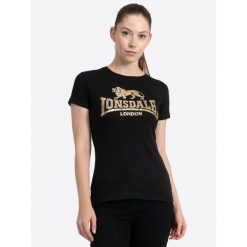 Koszulka damska Lonsdale Bantry. Czarne koszulki damskie Lonsdale, bez wzorów, bez kołnierzyka, bez ramiączek. Za 152.50 zł.