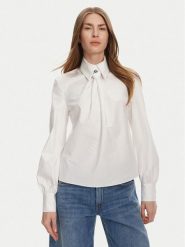 KARL LAGERFELD Koszula A2W11004 Biały Regular Fit. Białe koszule damskie KARL LAGERFELD, bez wzorów, z bawełny, bez kołnierzyka, bez ramiączek. Za 559.99 zł.