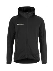Craft Extend Full Zip W – Lekka, elastyczna bluza treningowa – Black. Czarne bluzy damskie Craft, l, bez wzorów, z elastanu, bez kaptura. Za 356.00 zł.
