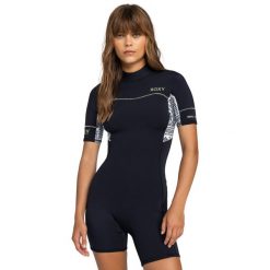 Krótki rękaw z zamkiem błyskawicznym z tyłu dla Kobiety 2MM SWELL SERIES Biały. Białe kombinezony damskie Roxy, bez wzorów, z elastanu, sportowe, bez kołnierzyka, bez ramiączek, krótkie. Za 589.99 zł.