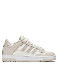Adidas Sneakersy Rapid Court Low JP5252 Beżowy. Brązowe obuwie sportowe damskie Adidas, ze skóry, bez zapięcia. Za 279.99 zł.