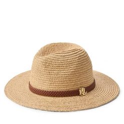 Kapelusz LAUREN RALPH LAUREN. Brązowe kapelusze damskie Lauren Ralph Lauren, bez wzorów. Za 599.99 zł.