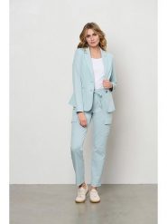 &Co Woman Bojówki "Pricilla" w kolorze błękitnym rozmiar: M. Niebieskie spodnie materiałowe damskie &Co Woman, bez wzorów. Za 161.73 zł.