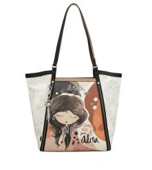 Pomarańczowa Torebka Anekke Elegancka Shopperka Damska Seria Alma. Brązowe shopper bag Anekke, na ramię, bez dodatków. Za 449.00 zł.