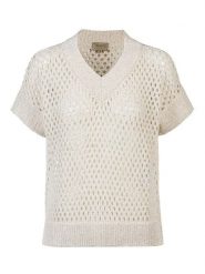 Herrlicher Sweter "Camie" w kolorze kremowym rozmiar: L. Brązowe swetry klasyczne damskie Herrlicher, l, bez kołnierzyka. Za 244.95 zł.