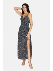 ASSUILI Sukienka w kolorze czarno-białym rozmiar: 38. Czarne sukienki damskie Assuili, bez wzorów, klasyczne, bez ramiączek. Za 96.83 zł.