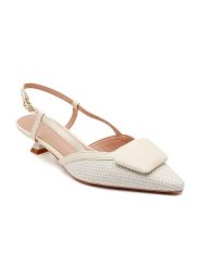 Sixth Sens Czółenka w kolorze beżowym rozmiar: 41. Brązowe czółenka damskie Sixth Sens, bez wzorów, bez obcasa, na szpilce. Za 104.99 zł.