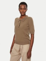 Herskind Sweter Alberto 5417974 Brązowy Regular Fit. Brązowe swetry klasyczne damskie Herskind, l, z wełny, bez kołnierzyka. Za 1,049.00 zł.