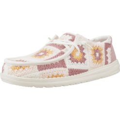 HEYDUDE Damskie Mokasyny Wendy Cottage Crochet. Brązowe mokasyny damskie Hey dude, z materiału, bez obcasa. Za 229.00 zł.
