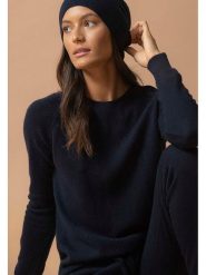 Perfect Cashmere Kaszmirowa czapka "Faith" w kolorze granatowym rozmiar: onesize. Niebieskie czapki damskie Perfect Cashmere, bez wzorów, z kaszmiru. Za 135.95 zł.