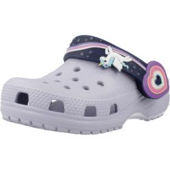 Sandały CROCS CLASSIC LIGHTS Fioletowy. Czarne sandały damskie Crocs, bez wzorów, z gumy, bez obcasa, bez zapięcia. Za 119.99 zł.