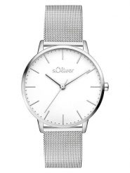 S.Oliver Zegarek kwarcowy w kolorze srebrno-białym rozmiar: onesize. Szare, analogowe zegarki damskie S.Oliver, metalowe. Za 173.99 zł.