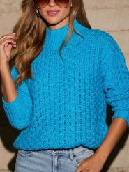 LA Angels Sweter w kolorze niebieskim rozmiar: M. Niebieskie swetry klasyczne damskie LA Angels, m, bez kołnierzyka. Za 165.99 zł.