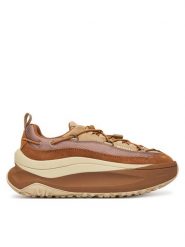 Moon Boot Sneakersy Moon247 Xlace 80D2490090 Brązowy. Brązowe obuwie sportowe damskie Moon Boot, ze skóry, bez zapięcia. Za 899.99 zł.