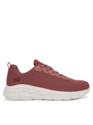 Skechers Sneakersy 117346/ROS Bordowy. Czerwone obuwie sportowe damskie Skechers, z materiału, bez zapięcia. Za 179.99 zł.