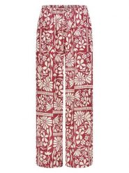 Eight2Nine Spodnie w kolorze czerwono-kremowym rozmiar: L. Czerwone spodnie materiałowe damskie Eight2Nine, bez wzorów, z materiału. Za 82.99 zł.