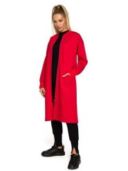 Made of emotion Bluza w kolorze czerwonym rozmiar: M. Czerwone bluzy damskie Made Of Emotion, m, bez wzorów, bez kaptura. Za 184.95 zł.