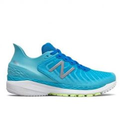 Buty do biegania damskie New Balance 860. Niebieskie obuwie sportowe damskie New Balance, z materiału, bez zapięcia, do biegania. Za 388.00 zł.