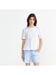 Rich & Royal Bluzka w kolorze białym rozmiar: 34. Białe bluzki damskie Rich & Royal, bez wzorów, bez kołnierzyka, bez ramiączek. Za 146.95 zł.