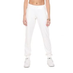 Spodnie dresowe z sznurek regulacyjny na co dzień. Białe obuwie sportowe damskie LEONE 1947 APPAREL, z dresówki, bez zapięcia, na fitness i siłownię. W wyprzedaży za 134.57 zł.