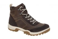 Buty trekkingowe za kostkę damskie Ecco Xpedition III. Brązowe obuwie trekkingowe damskie ECCO, z gumy, za kostkę, bez zapięcia. Za 638.15 zł.