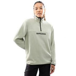 Damska bluza z grubego polaru Sporty zimowe SIROKO Myoko-W. Zielone bluzy damskie SIROKO, na zimę, bez wzorów, z polaru, bez kaptura. W wyprzedaży za 168.00 zł.