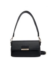 Valentino Torebka Dione Re VBS9U809 Czarny. Czarne listonoszki damskie Valentino, bez wzorów, ze skóry, bez dodatków. Za 549.99 zł.