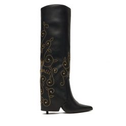 Kozaki Just Cavalli. Czarne kozaki damskie Just Cavalli, bez obcasa, na szpilce, bez zapięcia. Za 2,069.00 zł.