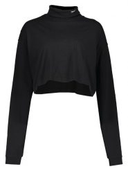 Reebok Koszulka w kolorze czarnym rozmiar: M. Czarne bluzki damskie Reebok, m, bez wzorów, z bawełny, bez kołnierzyka, bez ramiączek. Za 70.45 zł.