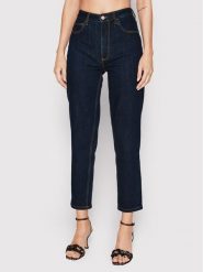 Guess Jeansy W2YA21 D4NH4 Granatowy Tapered Leg. Niebieskie jeansy damskie Guess. Za 299.99 zł.