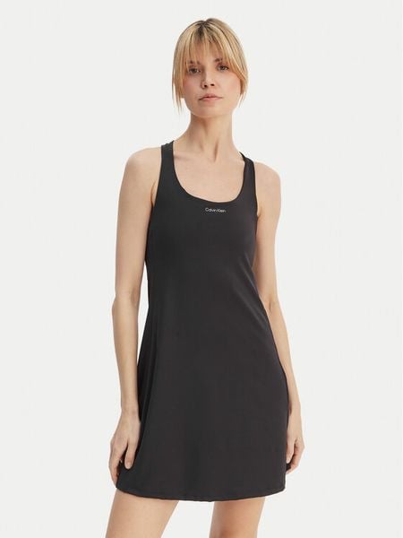 Calvin Klein Performance Sukienka codzienna Icon LVGWS6D903 Czarny Regular Fit. Czarne sukienki damskie Calvin Klein Performance, bez wzorów, z syntetyku, bez ramiączek. Za 198.99 zł.