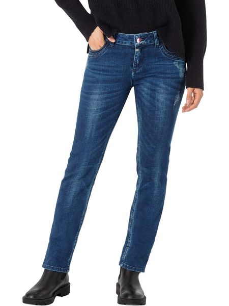 Timezone Dżinsy - Slim fit - w kolorze granatowym rozmiar: W32/L30. Niebieskie jeansy damskie Timezone. Za 148.61 zł.