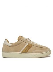 Guess Sneakersy FLPNOL SUE12 Beżowy. Brązowe obuwie sportowe damskie Guess, ze skóry, bez zapięcia. Za 299.99 zł.