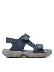 Timberland Sandały Moss Jump 2 Strap Sandal TB0A68Q9L791 Granatowy. Niebieskie sandały chłopięce Timberland, ze skóry, bez zapięcia. Za 239.99 zł.