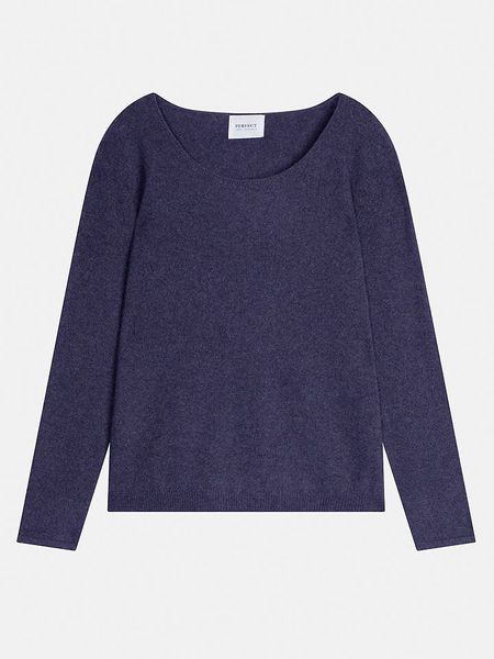 Perfect Cashmere Kaszmirowy sweter "Lindsay" w kolorze fioletowym rozmiar: XL. Różowe swetry klasyczne damskie Perfect Cashmere, xl, z kaszmiru, bez kołnierzyka. Za 336.61 zł.