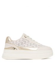 MICHAEL Michael Kors Sneakersy MK02735256 Écru. Buty sportowe dziewczęce MICHAEL Michael Kors, bez wzorów, ze skóry, bez zapięcia. Za 299.99 zł.