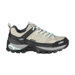 Damskie Niskie buty trekkingowe CMP Rigel waterprof. Brązowe obuwie trekkingowe damskie CMP, z materiału, bez zapięcia. Za 489.00 zł.