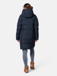 KARI TRAA Płaszcz puchowy "Julia" w kolorze granatowym rozmiar: M. Niebieskie płaszcze damskie Kari Traa, m, bez wzorów, z puchu, bez kaptura. Za 768.71 zł.