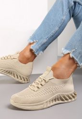 Beżowe Buty Sportowe Eudiopis. Brązowe obuwie sportowe casual damskie Renee. Za 39.99 zł.