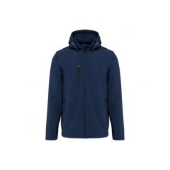Kurtka 3-warstwowa z kapturem i odpinanymi rękawami Kariban Softshell. Niebieskie kurtki damskie KARIBAN, l, bez wzorów, z elastanu, z kapturem. Za 337.00 zł.