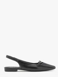 Czarne baleriny slingback ZOE. Czarne balerinki damskie Ryłko, bez wzorów, z gumy. Za 329.99 zł.