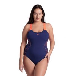 Damski strój kąpielowy jednoczęściowy kostium basen Arena Reflecting. Czarne stroje jednoczęściowe Arena, bez wzorów. Za 169.99 zł.