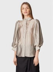 Bruuns Bazaar Koszula Calendula Lene BBW3086 Szary Regular Fit. Szare koszule damskie Bruuns Bazaar, bez wzorów, z lyocellu, bez kołnierzyka, bez ramiączek. Za 639.99 zł.