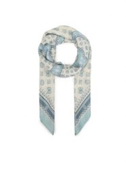 Guess Chusta AW5496 VIS03 Błękitny. Niebieskie chusty damskie Guess, z aplikacjami, z wiskozy. Za 249.99 zł.