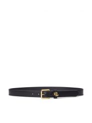 LAUREN RALPH LAUREN Pasek 412968763001 Czarny. Czarne paski damskie Lauren Ralph Lauren, bez wzorów, ze skóry. Za 386.99 zł.